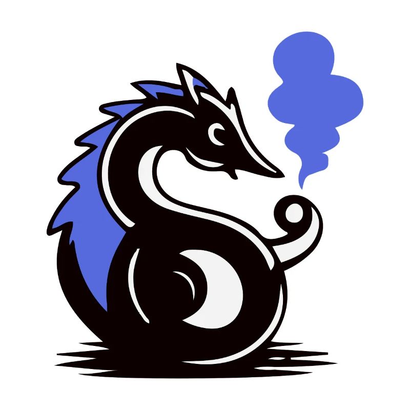 Blauer Glut-Seepferdchen