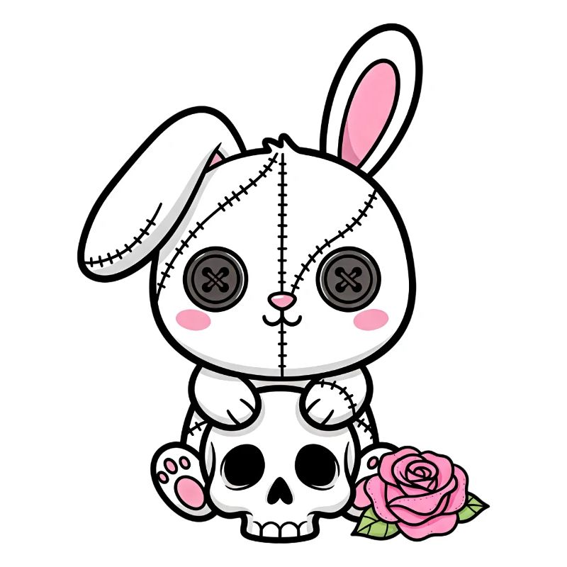 Goth Bunny Horror Rabbit Gothic Creepy Creepy