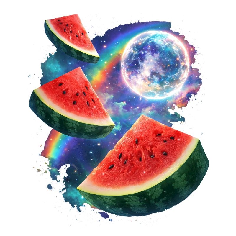 Space Melon Neon Cosmos