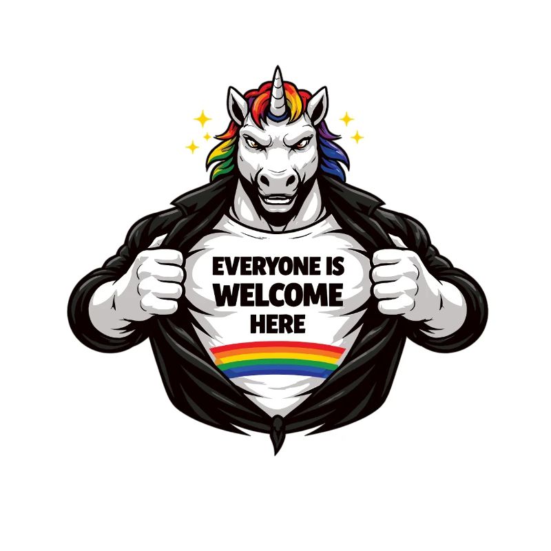 Diversity & Respect Rainbow Statement Design