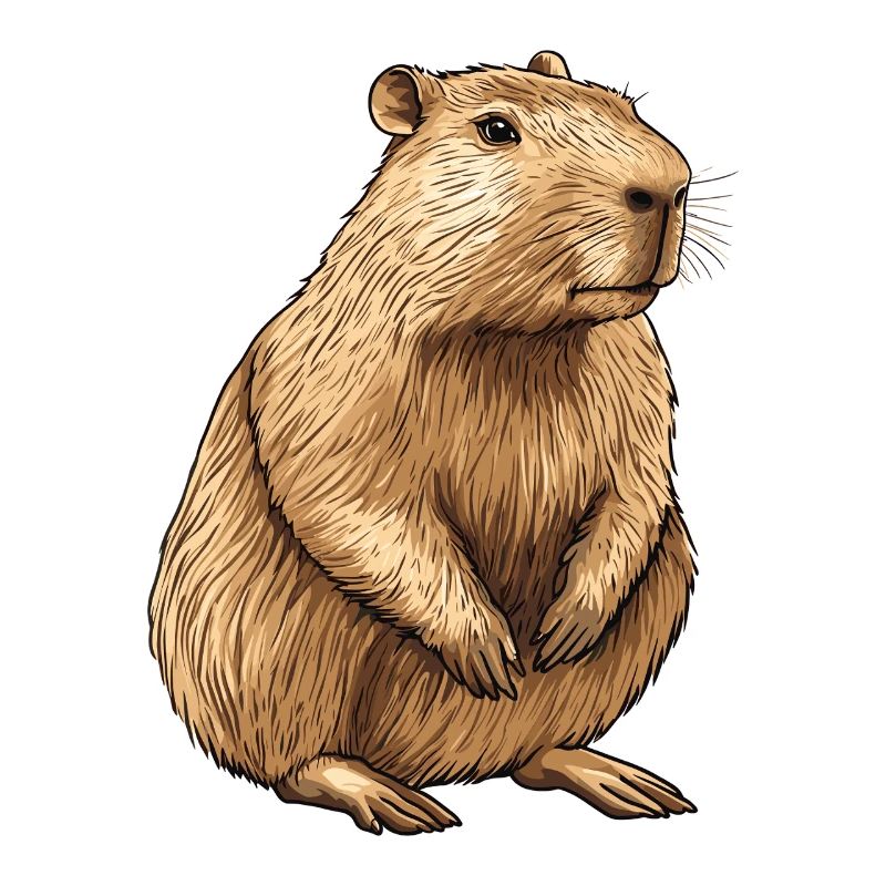 Capybara Portrait