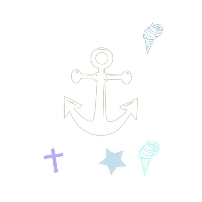 Maritim Anker Kreuz Eiscrem