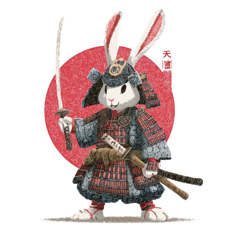 Bunny Samurai in Armor