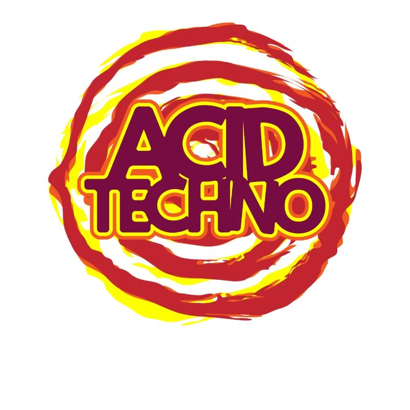 Logo néon Acid Techno