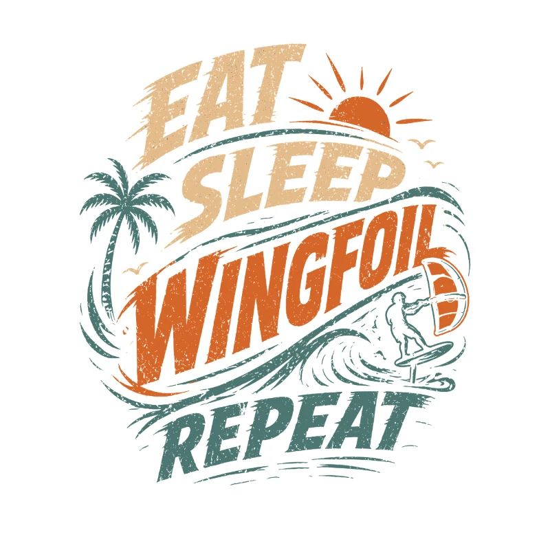Manger Dormir Wingfoil Répéter Surf Design