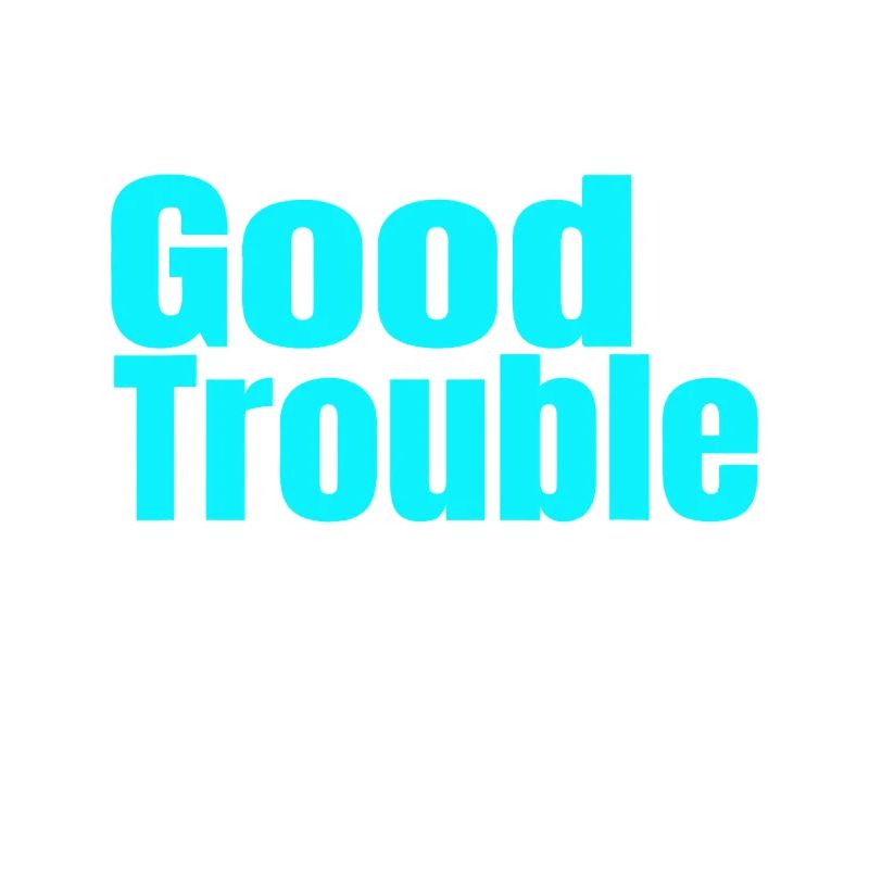 Good Trouble Gradient Quote Tee