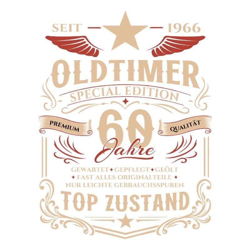 60. Geburtstag Geschenk Mann Oldtimer Vintage 1966