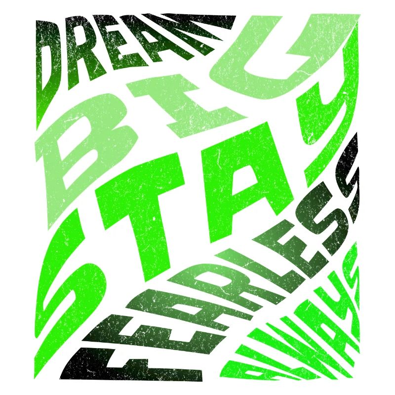 DREAM BIG Neon Typography