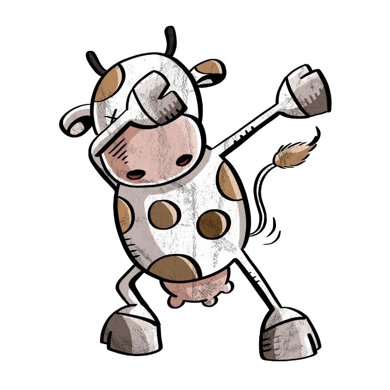 Funny Dab Dance Cow - Dabbing - Cow - Dancing