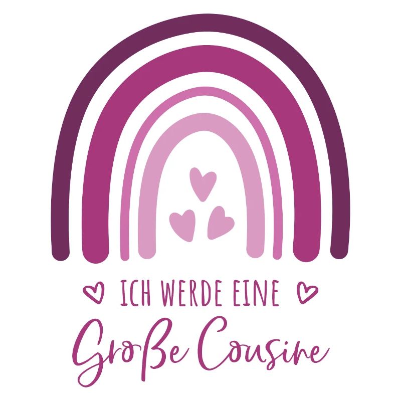 Ich werde eine große Cousine Boho Regenbogen