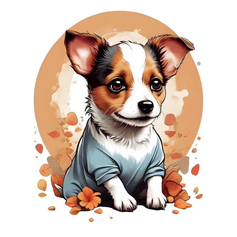Mignon Petit Chiot Jack Russell