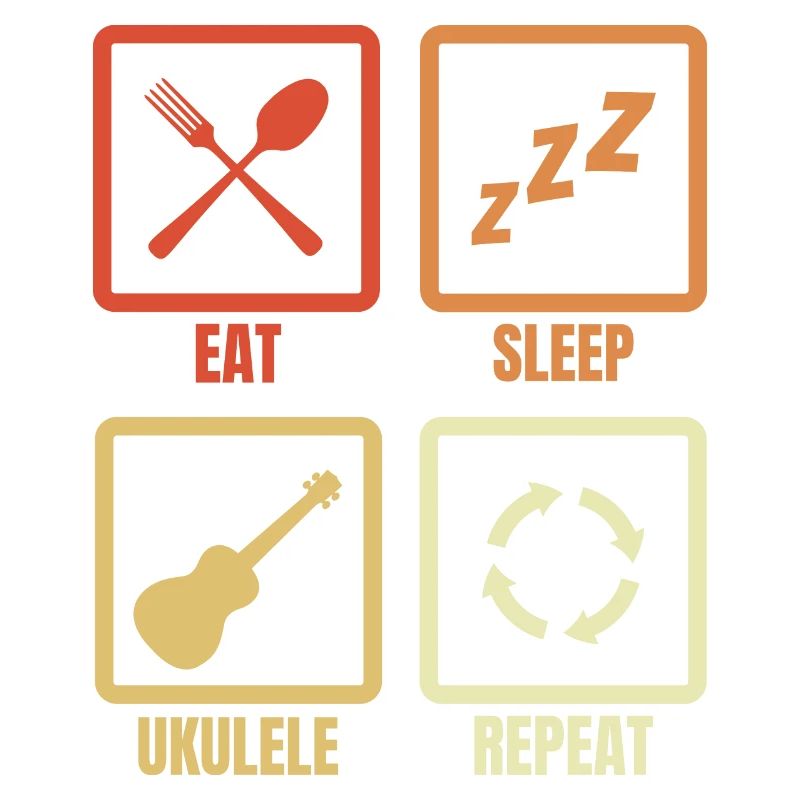 Manger dormir ukulélé répéter