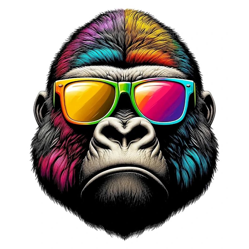 Gorillas mit Sonnenbrille