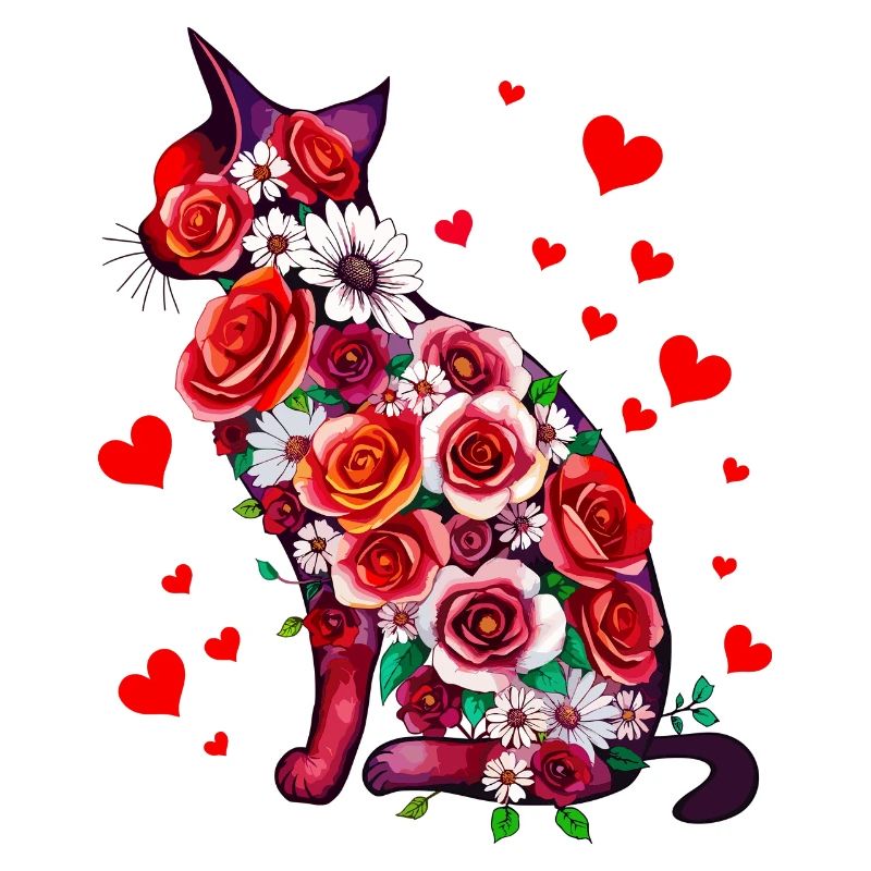 Fleurs Chat