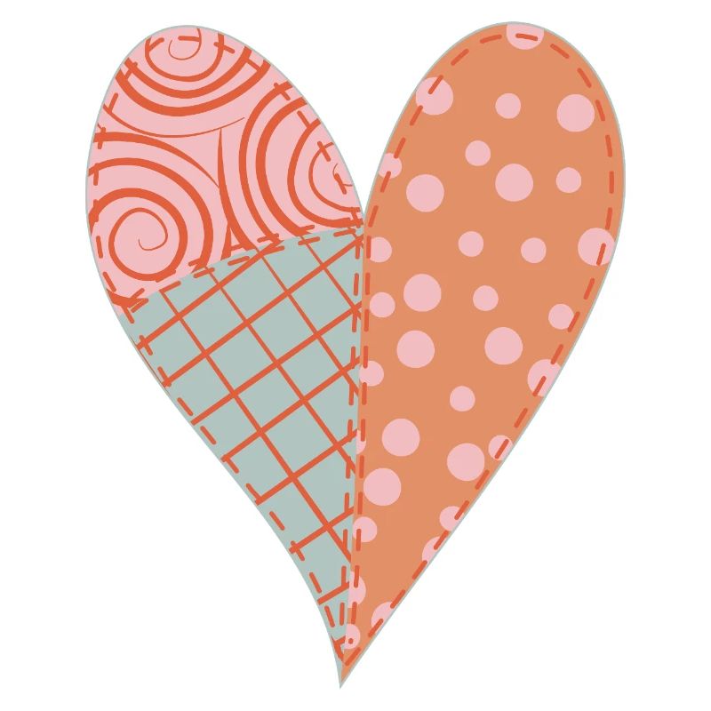 Patchwork Herz Nr. 4