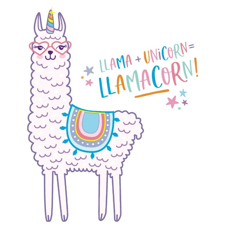 Llamacorn rosa Lama Einhorn 