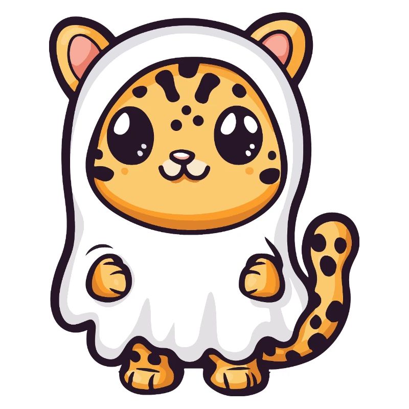 Leopard Halloween Geist