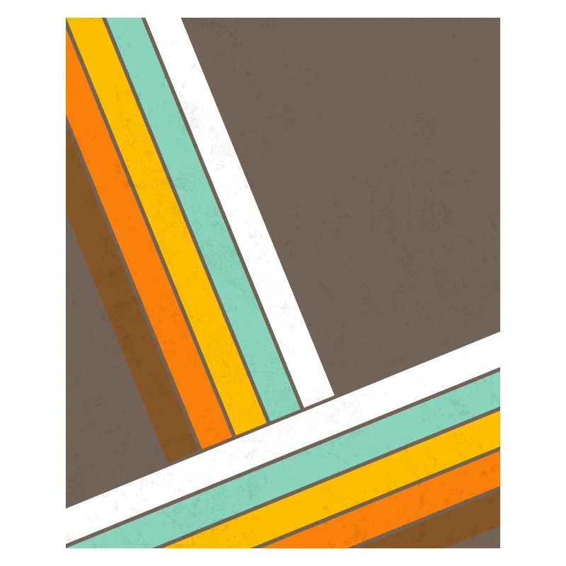 Retro 70s Geometric Stripes