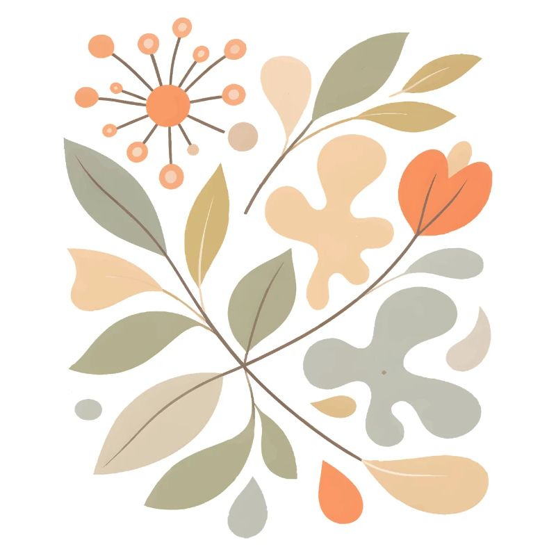 Abstract Floral Pattern Illustration
