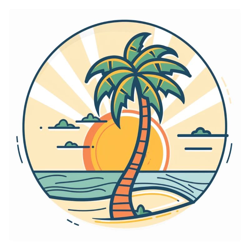 Sunset Palm Island