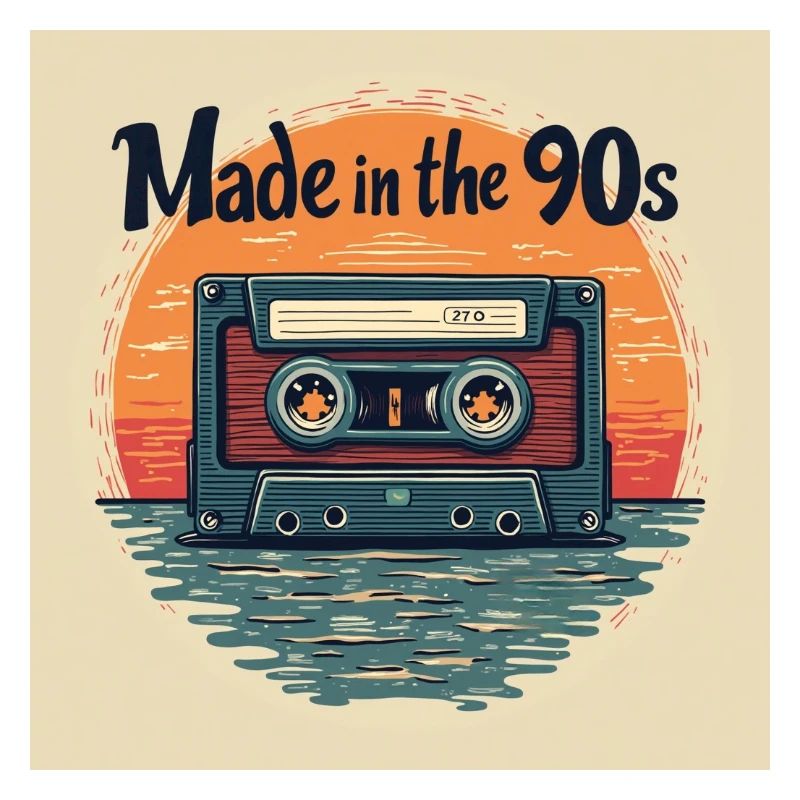 Conception audio rétro de la cassette