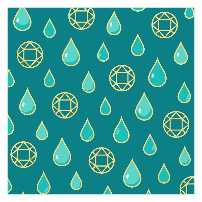 Waterproof jewelry – drop and diamond pattern