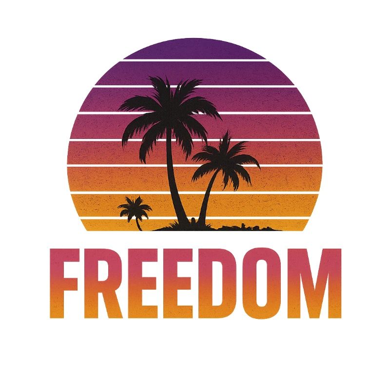Coucher de soleil sur la liberté