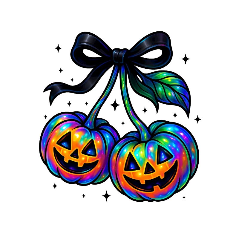 Iridescent Cherry Pumpkins, Halloween Pumpkins