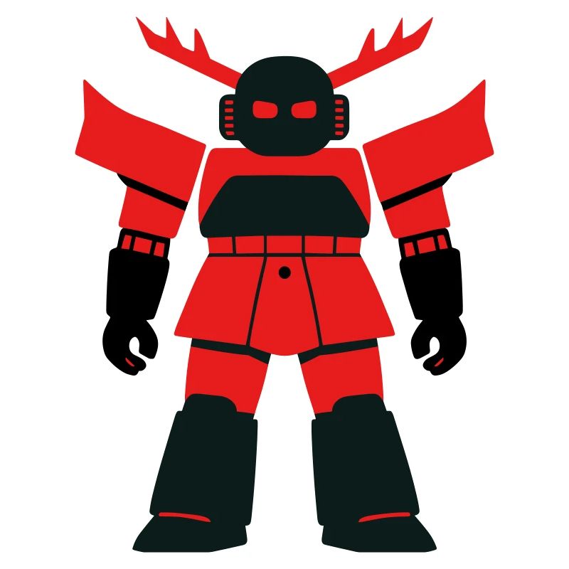Samurai Robo mit Geweih