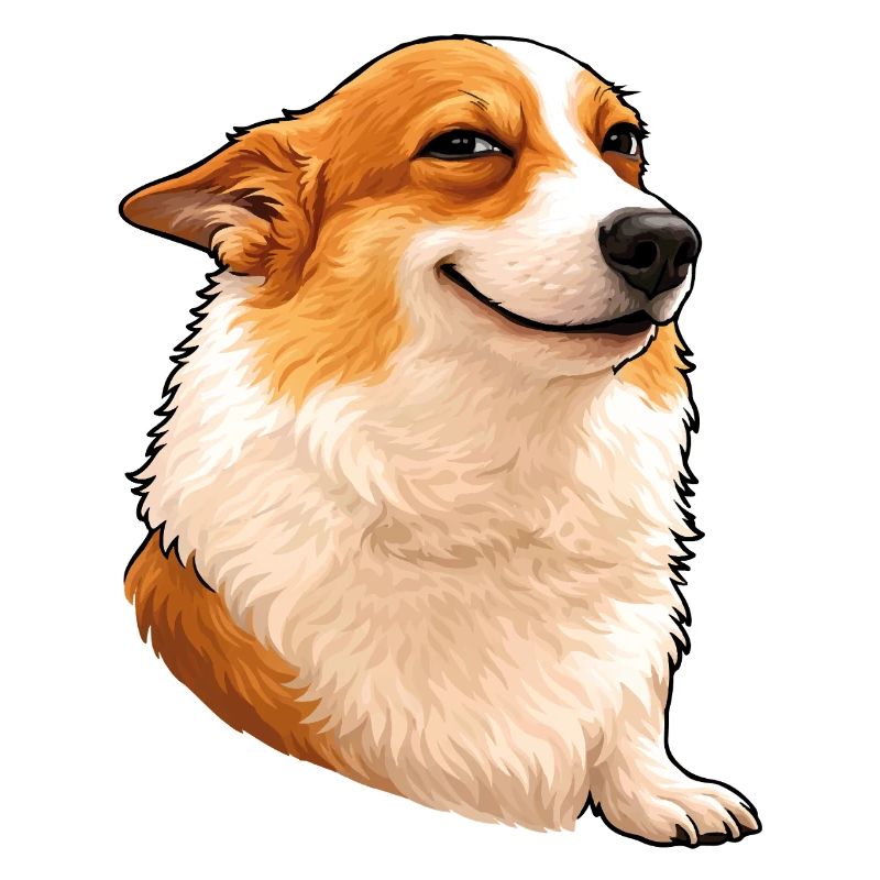 Corgi suffisant – Œil de chef avec attitude