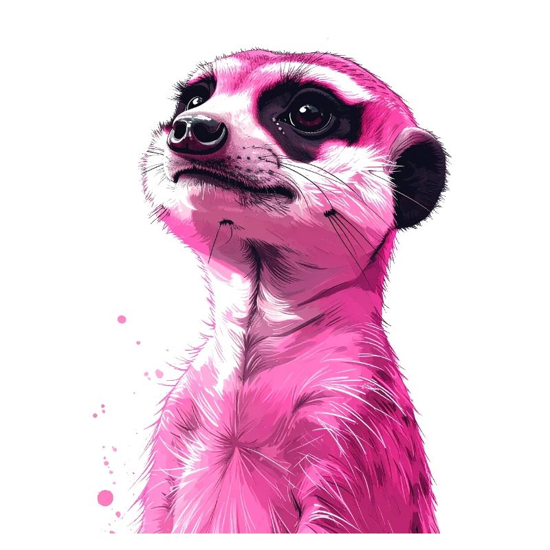 rosa Erdmännchen