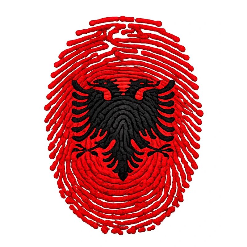 Drapeau ADN d’Albanie Drapeau