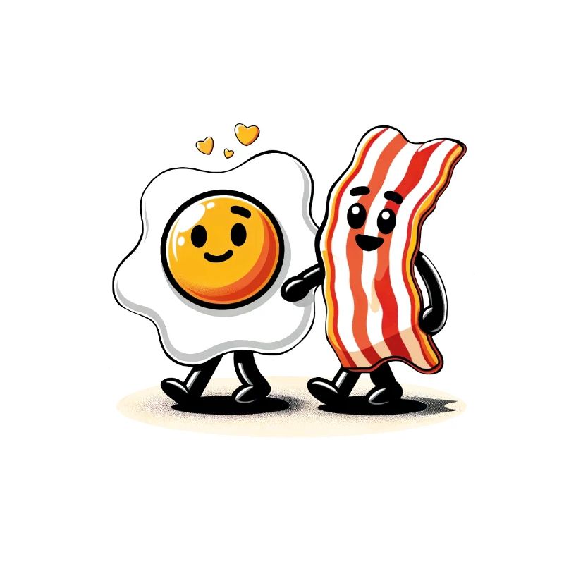 friends forever ham egg comic love