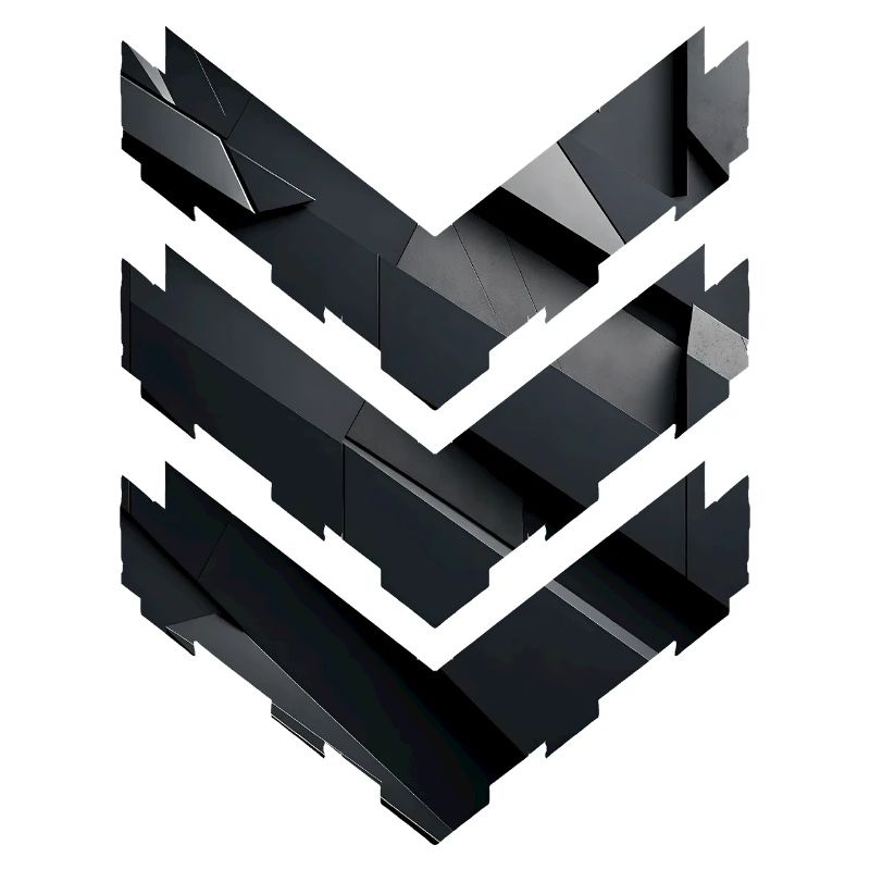 Abstract Black Geometric Pattern