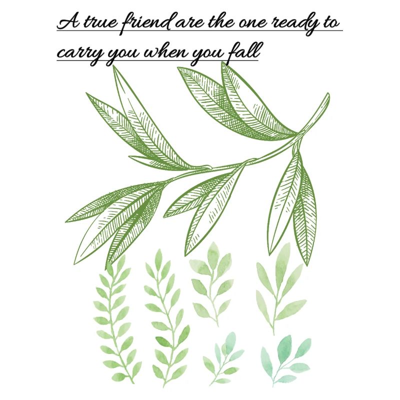 Leaf Embrace: Ehrliche Freundschaftszitat