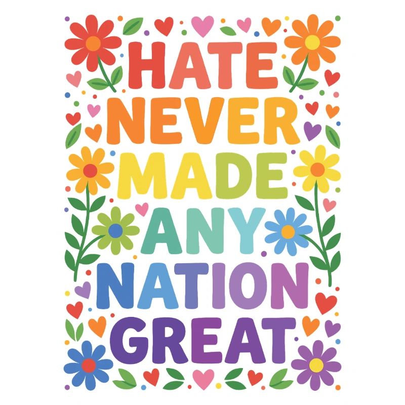 LGBTQ Pride Month/Hate Never Made Any Nation Great
