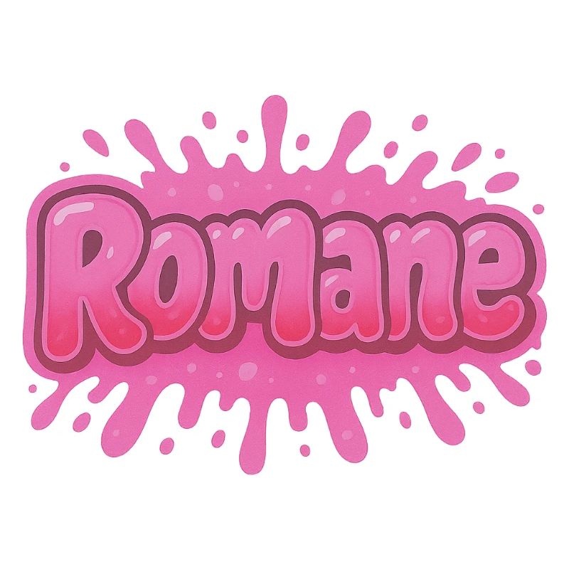 Graffiti  Romane Prénom cadeau idéal imprimable su