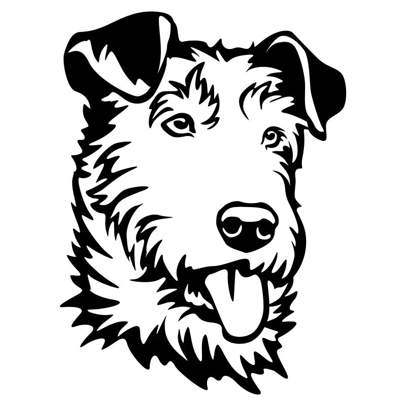 Irish Terrier Head