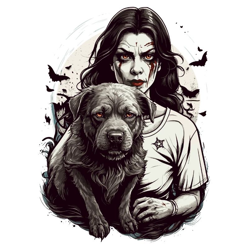 Vampire avec chien