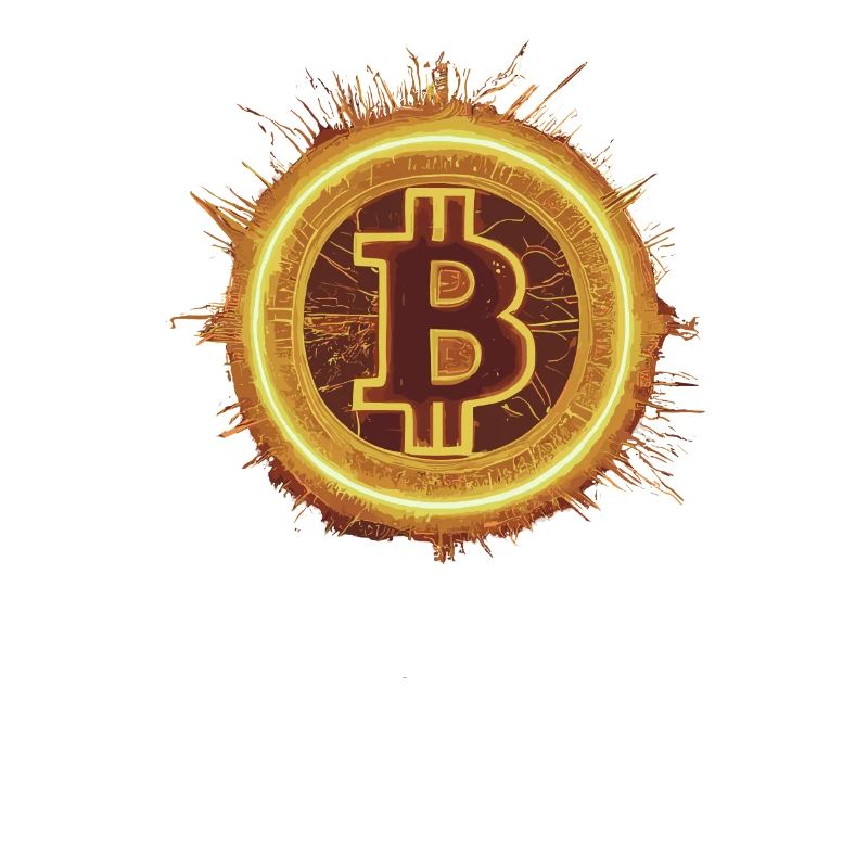 Fiery Bitcoin Solar