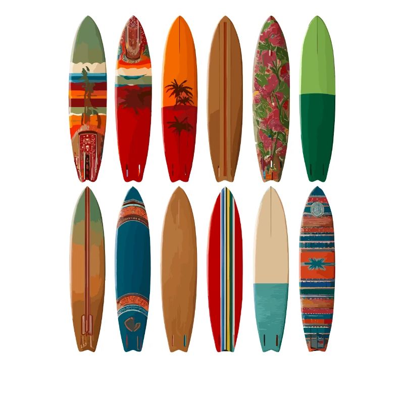 Conception de surfeur coloré pour la mode de plage