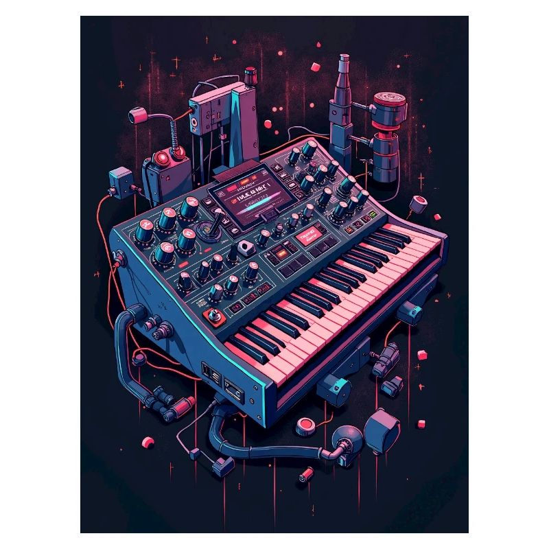 Futuristic Analog Synthesizer