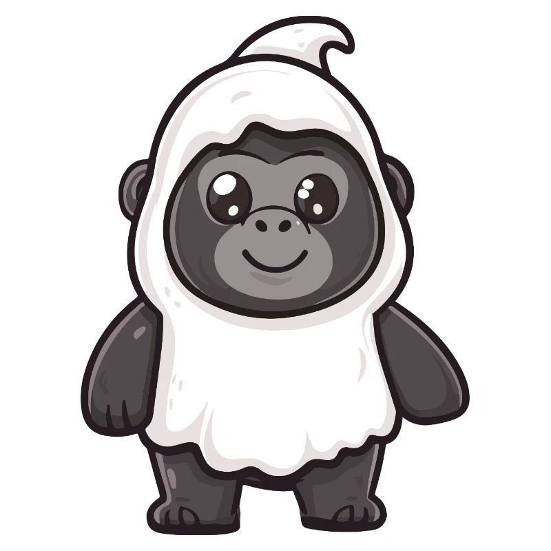 Gorilla Halloween Ghost