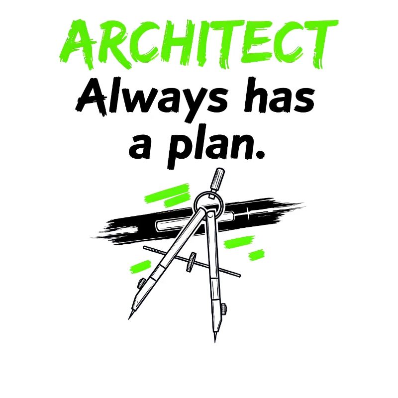 Architekt mit Plan
