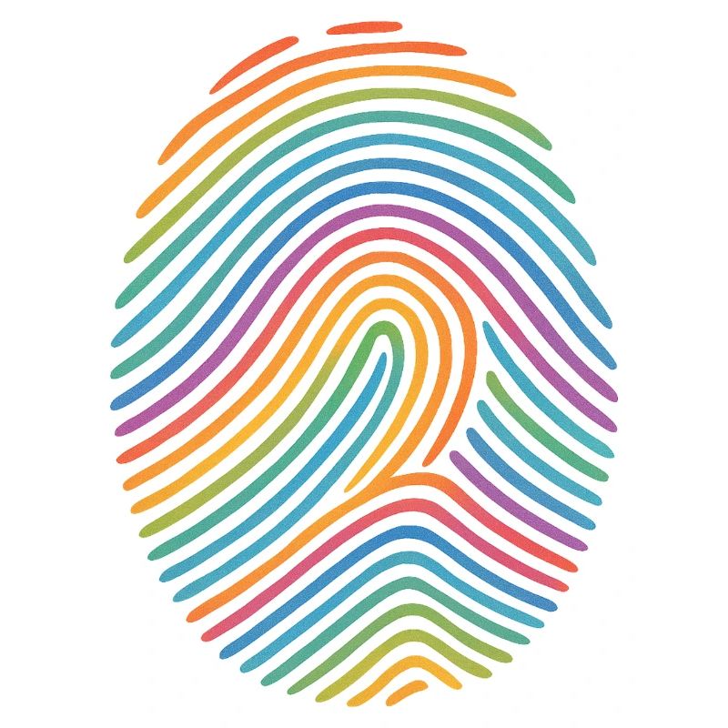 Rainbow Fingerprint Pattern | Diversity