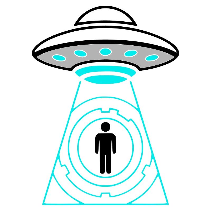 UFO Abduction Beam Me Up Vector