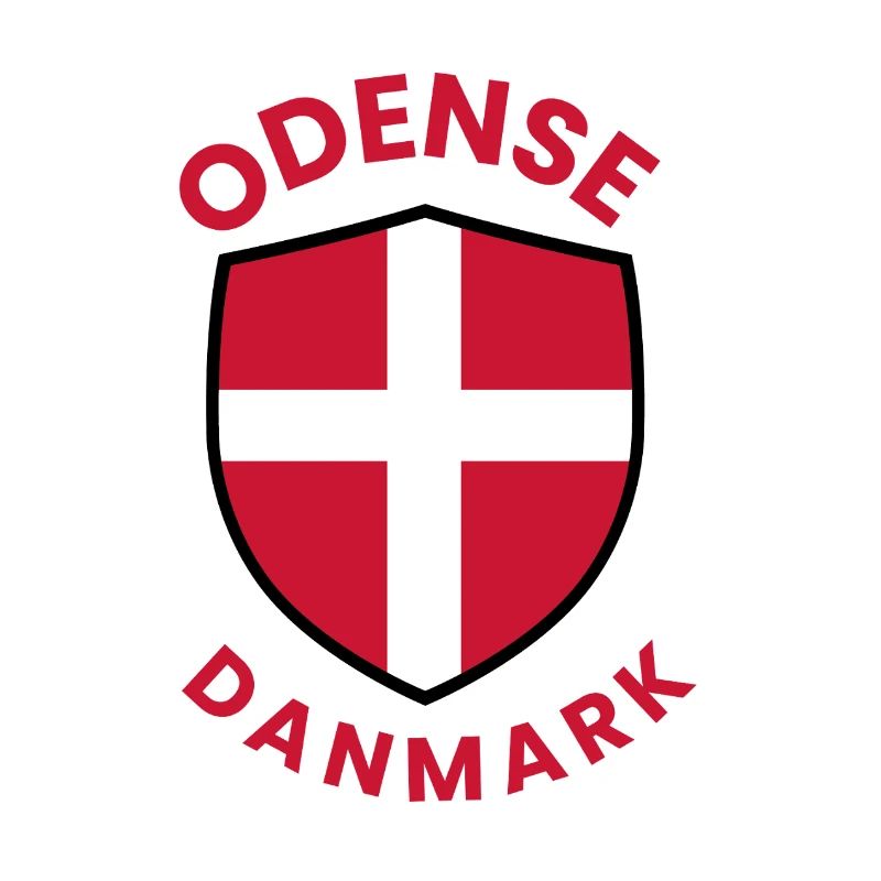 Blason du drapeau du Danemark d’Odense