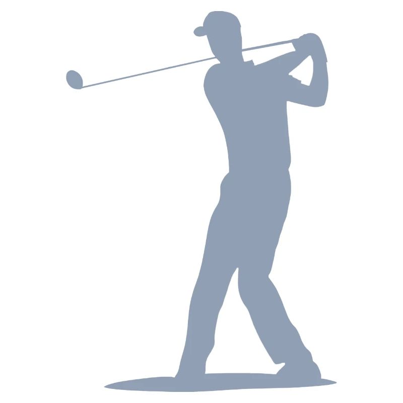 Golfer Abschlag Silhouette - Herren Design