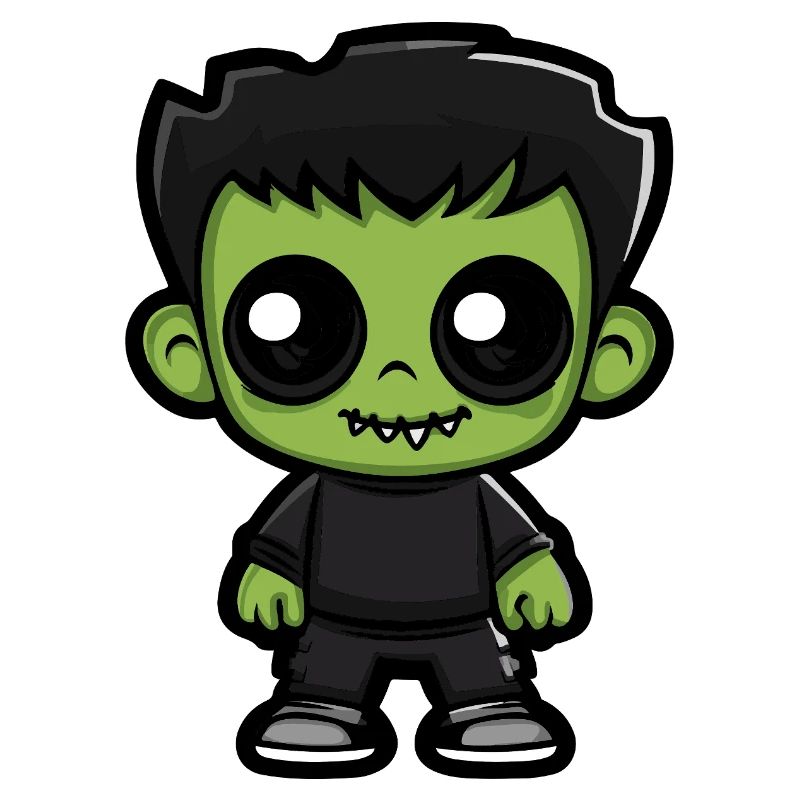 Zombie Halloween Cute Comic