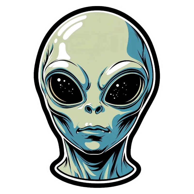 Alien Kopf Illustration